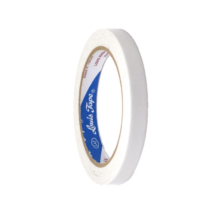 เทปกาวสองหน้าบาง LOUIS TAPE ทิชชู่ 1/2นิ้ว x 20หลา จำนวน 1 ม้วน_2